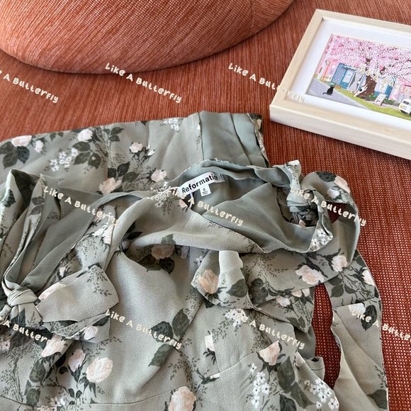 Reformation Twilight Dress - Verde - Picture 10 of 13